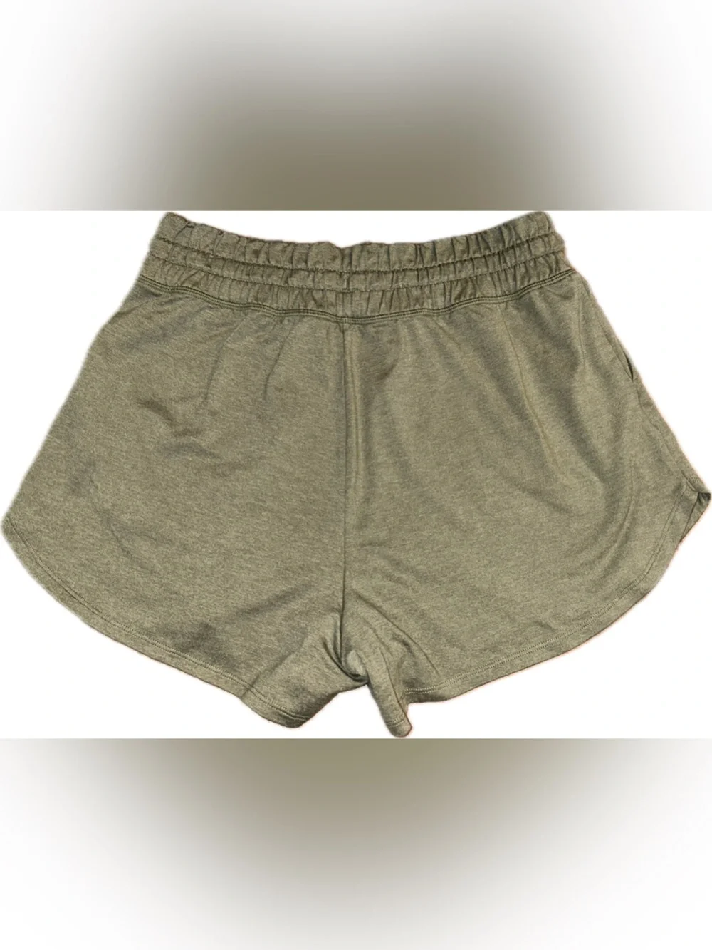 Vuori Halo Performance Dark Metal Heather Olive Gray Tank Top M Shorts L Set